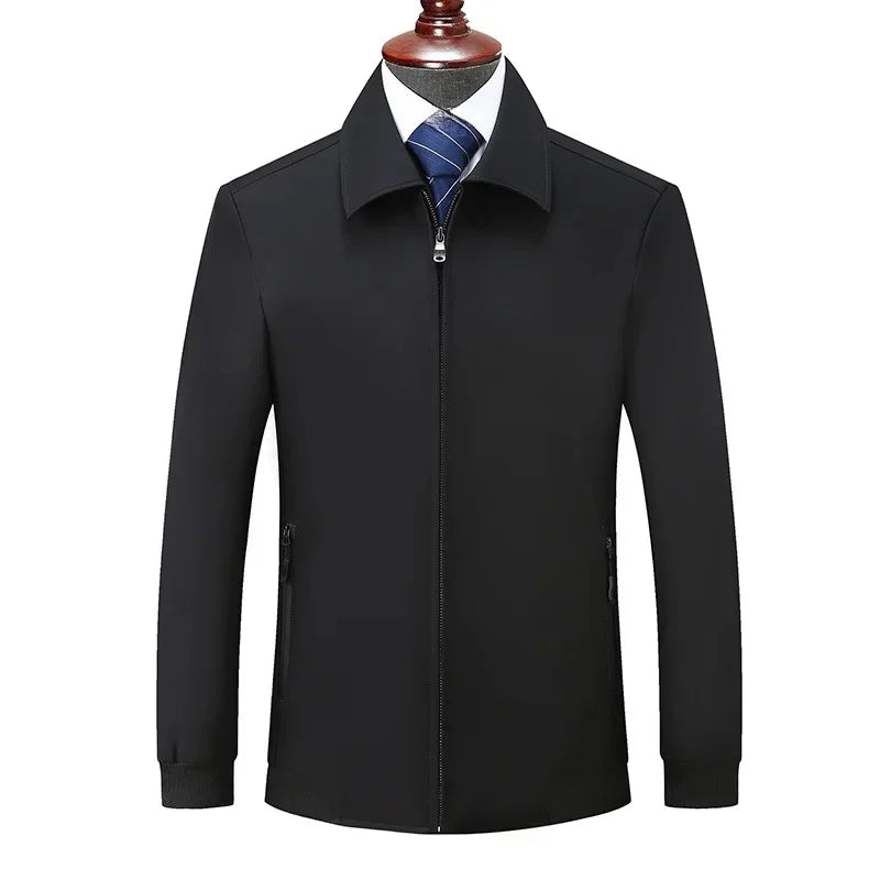 Men's Loose Fit Midweight Jacket – Casual Style for Spring & Autumn