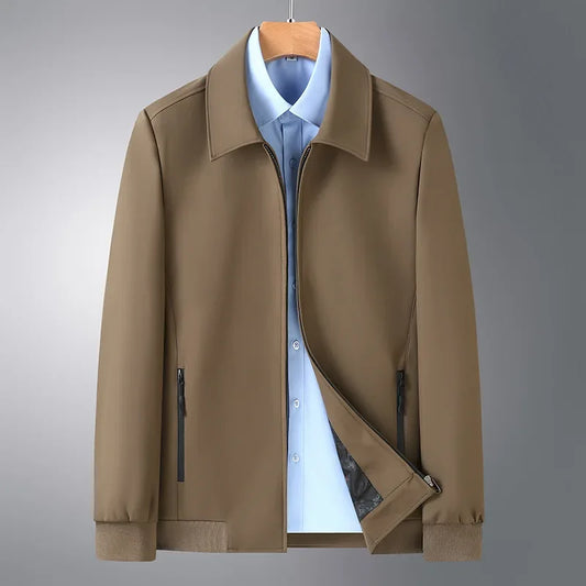 Men's Loose Fit Midweight Jacket – Casual Style for Spring & Autumn