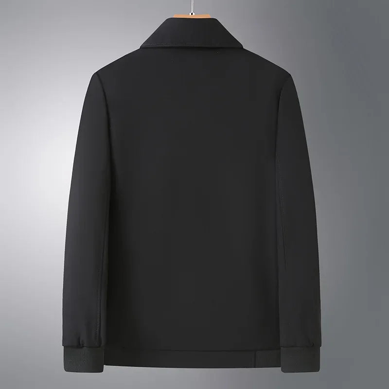 Men's Loose Fit Midweight Jacket – Casual Style for Spring & Autumn