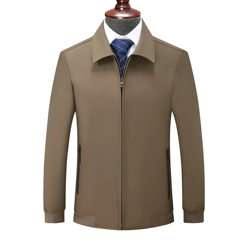 Men's Loose Fit Midweight Jacket – Casual Style for Spring & Autumn
