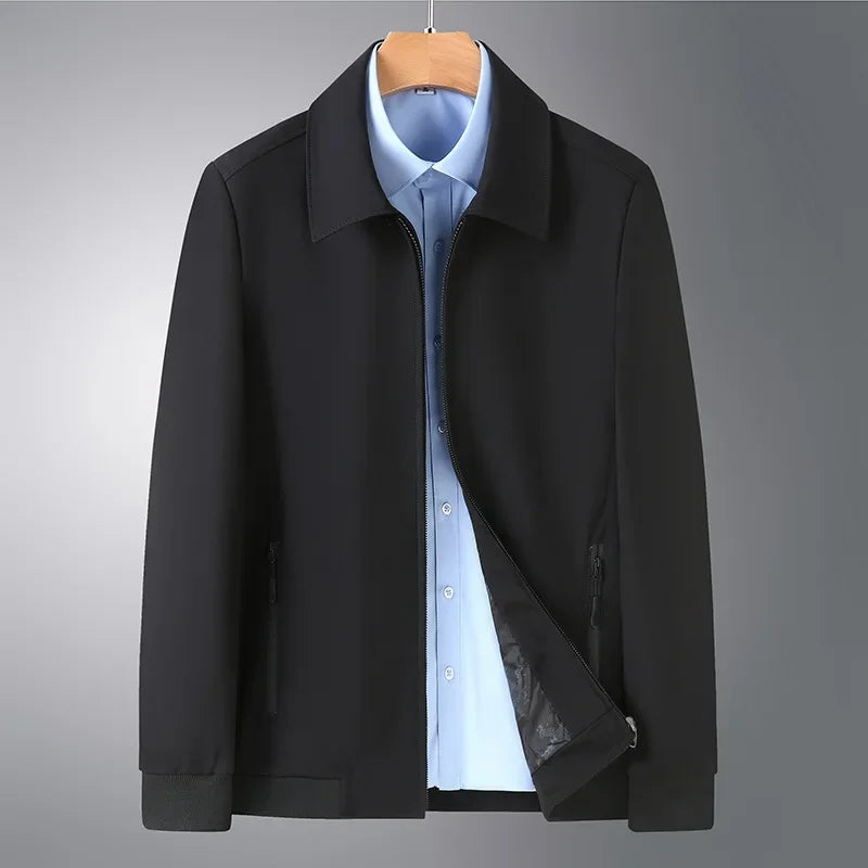 Men's Loose Fit Midweight Jacket – Casual Style for Spring & Autumn