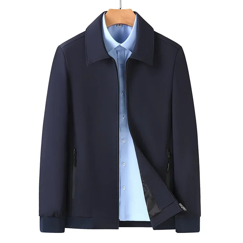 Men's Loose Fit Midweight Jacket – Casual Style for Spring & Autumn